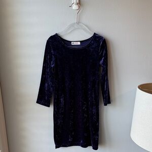 H&M Girls Velour Long Sleeve‎ Dress
